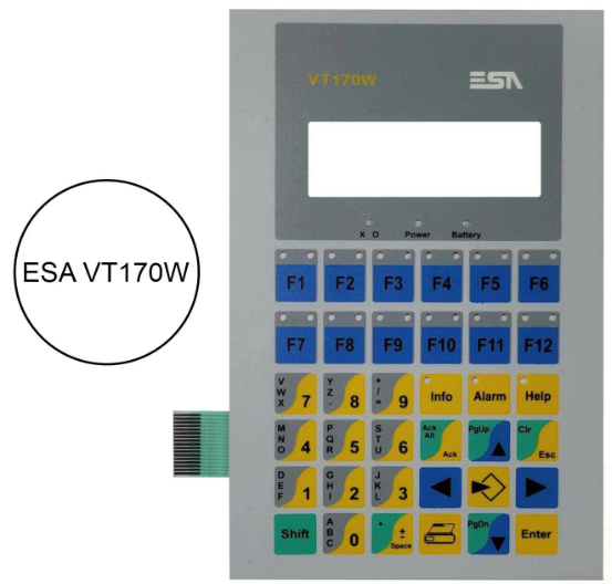 Keypad for ESA VT170W HMI Panel