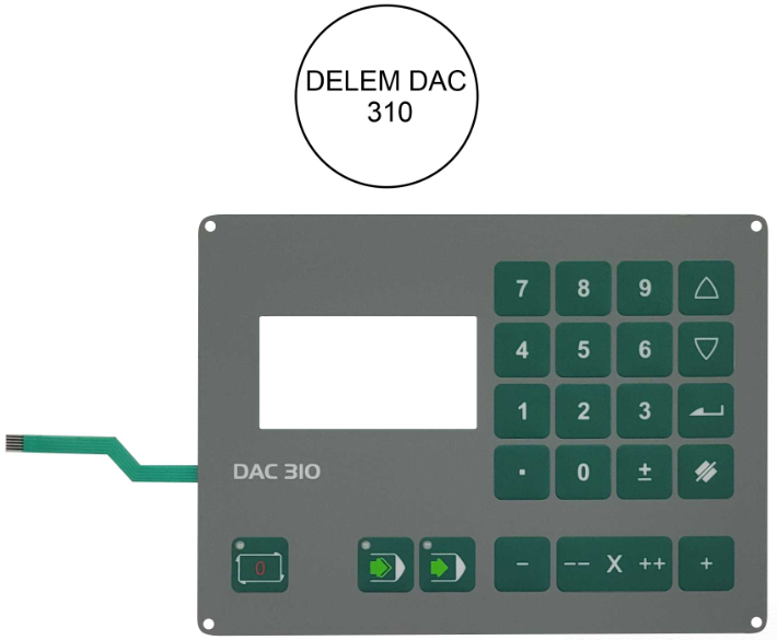 Keypad for Delem DAC-310 CNC Controller