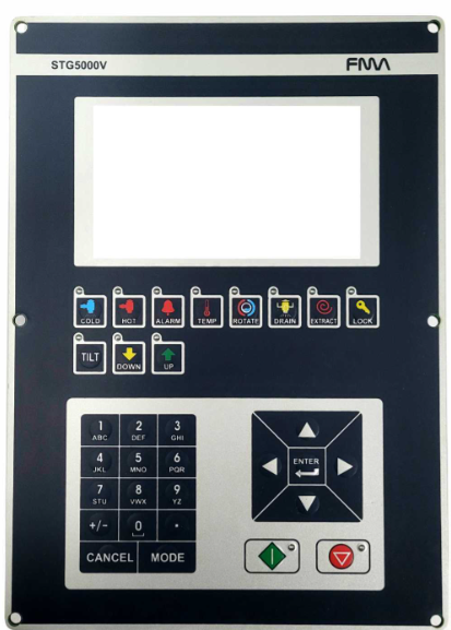 Keypad for Amsler STG5000V Slub Yarn Attachment Controller