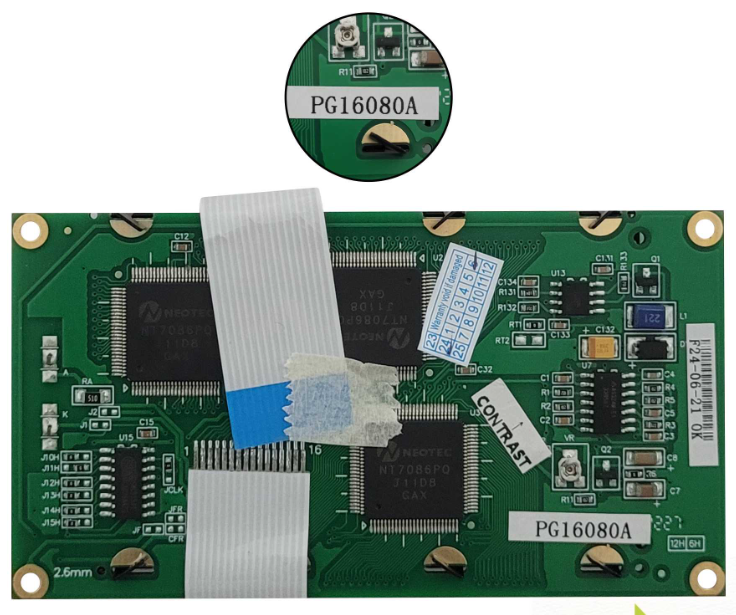 Powertip PG16080A LCD display