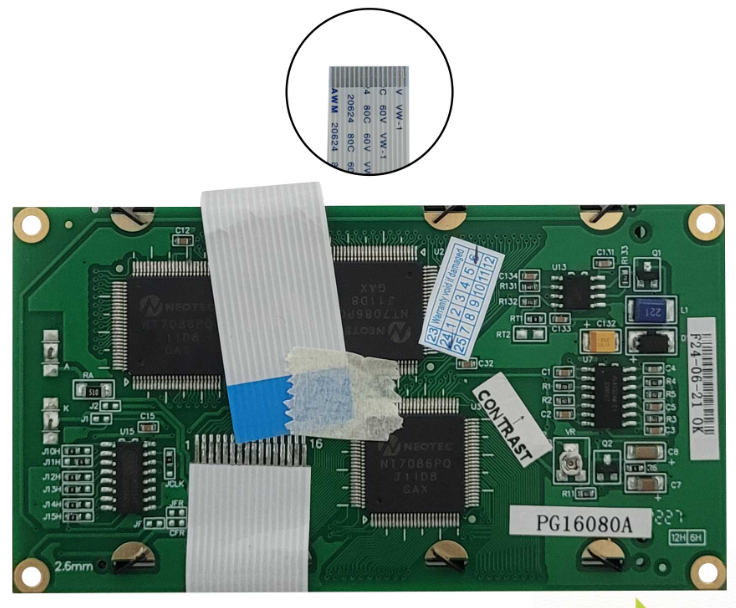 Powertip PG16080A LCD display