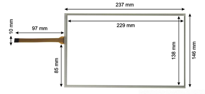 Touch Screen for Schneider HMIGXO5502