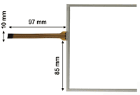 Touch Screen for Schneider HMIGXO5502