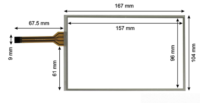 Touch Screen for Schneider HMIGXO3502