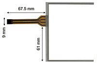 Touch Screen for Schneider HMIGXO3502