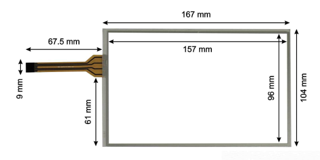 Touch Screen for Schneider HMIGXO3501