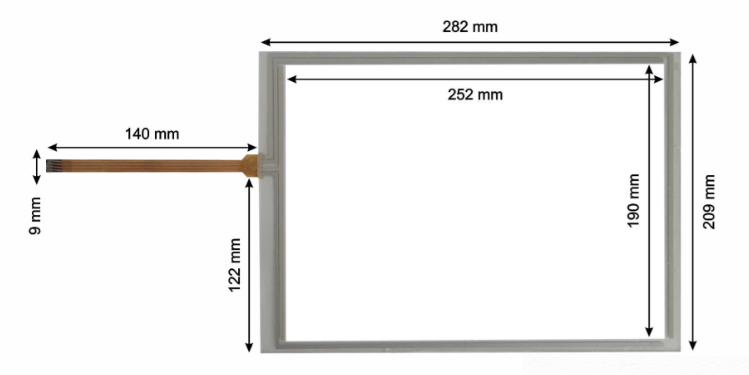 Touch Screen for Schneider HMIGTO6310