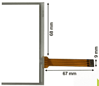 Touch Screen for Schneider HMIGTO2300