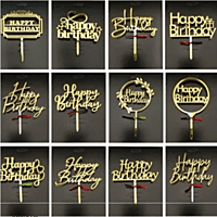 Happy Birthday topper 4inch 10pc set