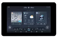 Waveshare ESP32-S3 7" Touch Display Dev Board, 800×480, 5-point touch, WiFi & Bluetooth support.