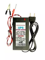 Spire 12 volt 7 amp battery charger. power adapter for 12 volt battery Worldwide Adaptor  (Black)