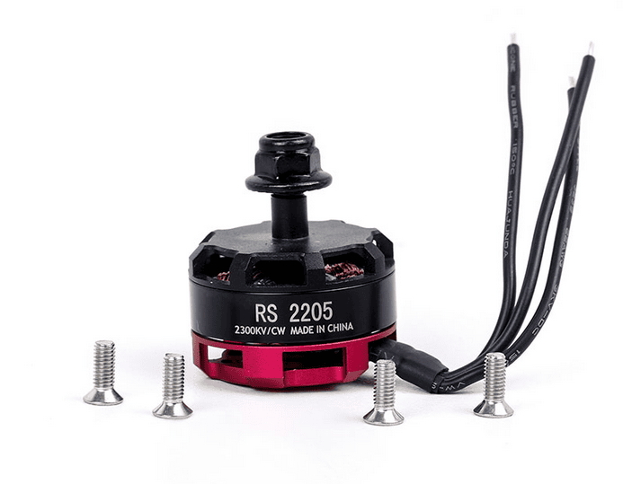 RS2205 2300KV Brushless DC Motor for QAV250 QAV300 Racing Drone Black Cap (CW Motor Rotation)