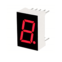7 Segment LED Display 0.56 inch Red 1 Digit , 10pin