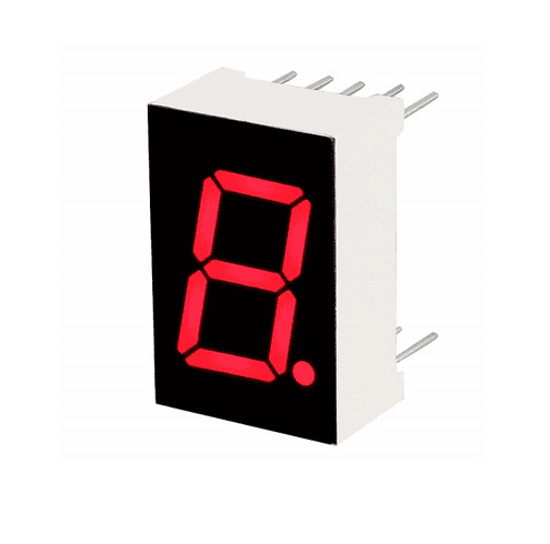 7 Segment LED Display 0.56 inch Red 1 Digit , 10pin