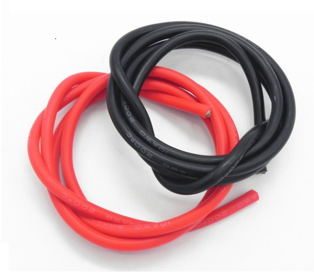 High Quality Ultra Flexible 10AWG Silicone Wire 1m (Black) + 1m (Red)