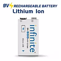 Rechargeable Battery 9V 800 maH