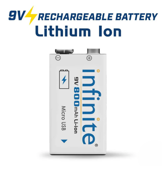 Rechargeable Battery  9V 800 maH