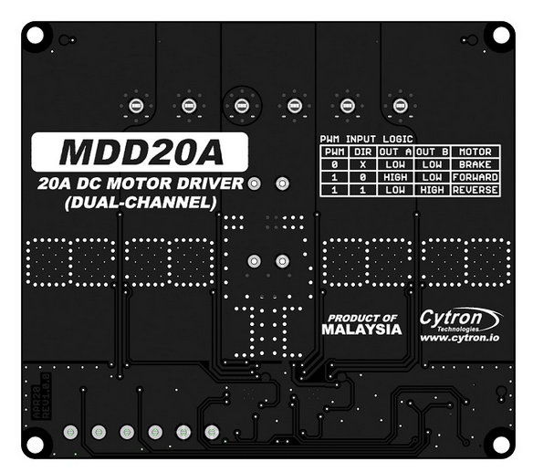 Cytron 20Amp 6V-30V DC Motor Driver (2 Channels)