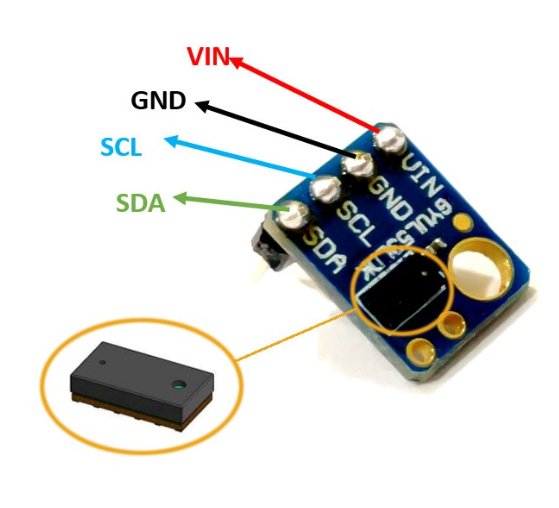 VL53L0X TOF Based LIDAR Laser Distance Sensor