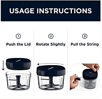 BUTTERFLY MINI CHOPPER 600ML BLUE