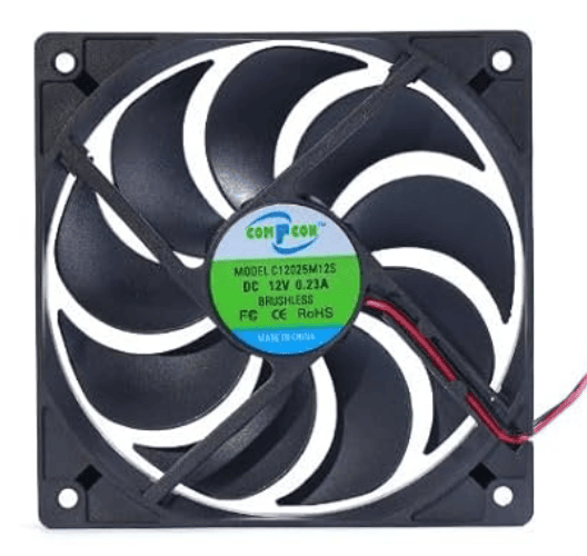 Generic 4 Inch 12V DC 0.23A Brushless Cooling Fan for Desktop, Server, Gaming Console, Laptop