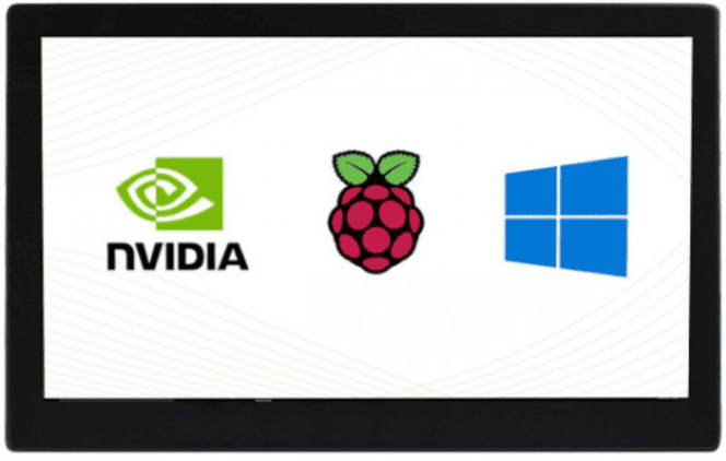 13.3inch Capacitive Touch Screen LCD with Case, 1920×1080, HDMI, IPS, Various Systems Support