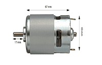 D Shaft 775 12V 12000 RPM/MIN High Speed High Torque DC Motor Dual Shaft