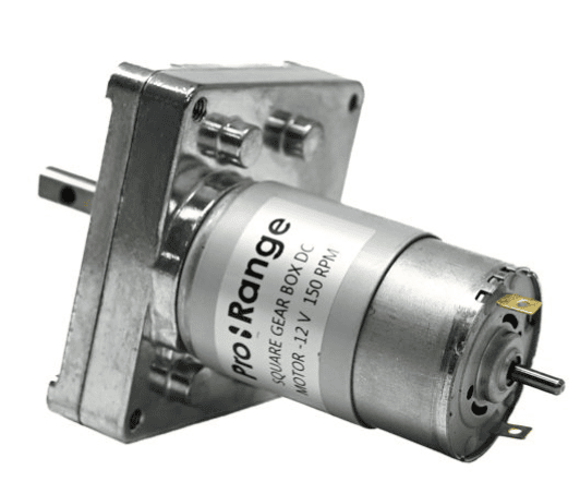 12V 150 RPM Square Gear motor
