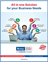 Busy Accounting Software | Saffron | Multi-user for 1 Year | User-friendly | Affordable feature-rich GST accounting software with Bookkeeping | Invoicing | Inventory | 100+ MIS Reports, etc.