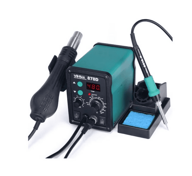 YIHUA 878D Hot Air Rework Station with Soldering Iron