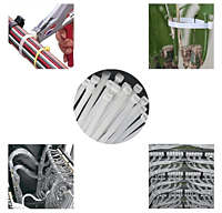 6" inch Cable Ties 150 mm White Nylon Cable Tie Zip (100)