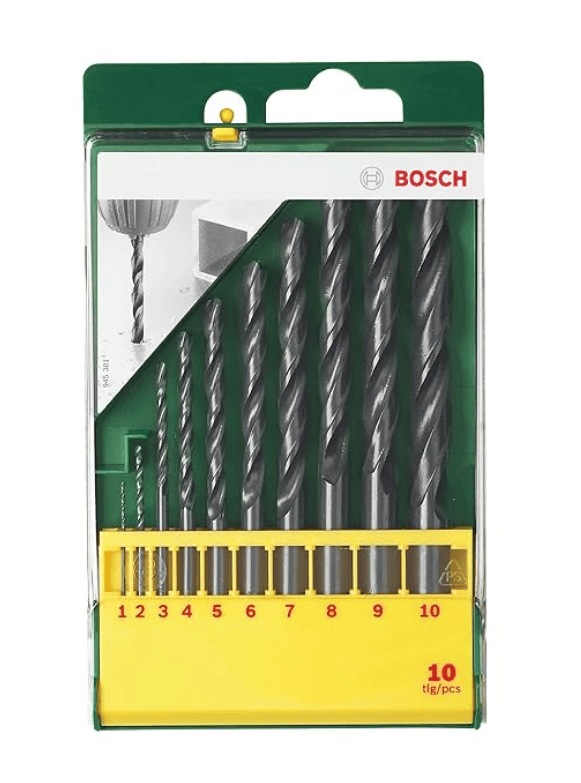 Bosch Professional 10-Piece HSS-R Metal Drill Bit Set