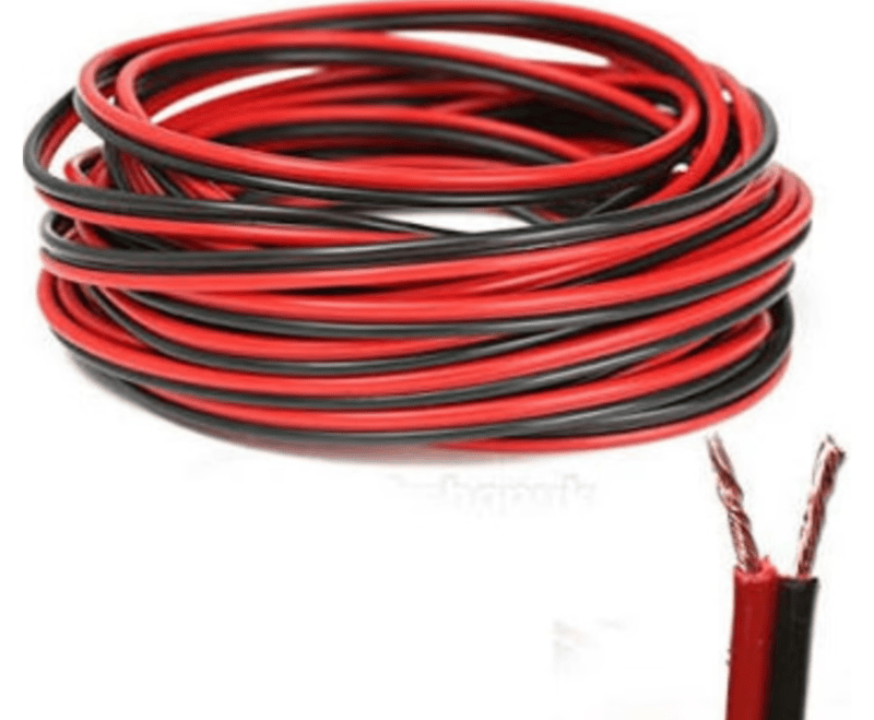 0.5mm Red & Black Twin Cable 10 Meter