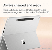 Microsoft New Surface Pro 12" - Windows 11 Home Copilot+ PC - LCD PixelSense Touchscreen - Qualcomm Snapdragon X Plus (8 Core) - 16GB RAM - 256GB SSD - Platinum - EP2-27654