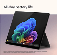 Microsoft New Surface Pro (11th Edition) - Windows 11 Home Copilot + PC - 13” OLED PixelSense Touchscreen - Qualcomm Snapdragon X Elite (12 Core) - 16GB RAM - 512GB SSD - Black - ZIA-00031