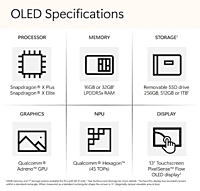 Microsoft New Surface Pro (11th Edition) - Windows 11 Home Copilot + PC - 13” OLED PixelSense Touchscreen - Qualcomm Snapdragon X Elite (12 Core) - 16GB RAM - 512GB SSD - Black - ZIA-00031