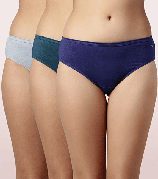 ENAMOR Cotton Classic Antimicrobial And Stain Release Finish Hipster Panty CH03