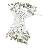 DC Coaxial Cable (White) - Pack of 100