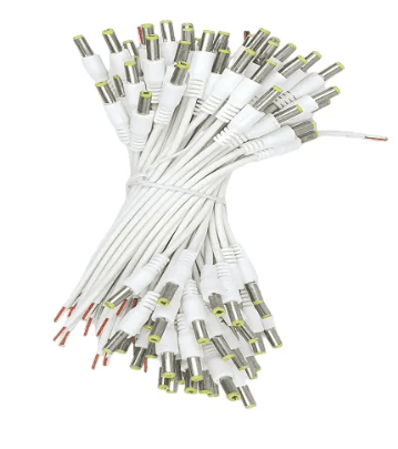 DC Coaxial Cable (White) - Pack of 100