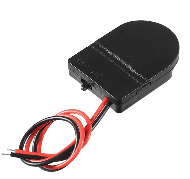 Black 1 X(CR2032 LIR203)Button Battery Holder Box (Pack of 2)