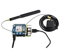 SIM7600E-H 4G HAT for Raspberry Pi, LTE Cat-4 4G / 3G / 2G, GNSS