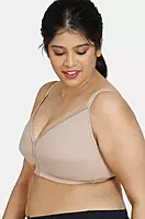 Zivame True Curv Cotton Laminated Non Wired Full Coverage Minimiser Bra - Ncesp07