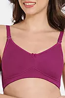 Zivame Maternity Double Layered Non Wired 3/4th Coverage Nursing Bra - ZI10TR