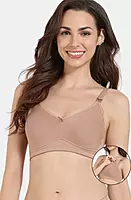Zivame Maternity Double Layered Non Wired 3/4th Coverage Nursing Bra - ZI10TR