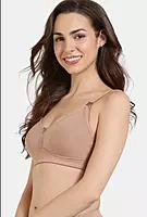 Zivame Maternity Double Layered Non Wired 3/4th Coverage Nursing Bra - ZI10TR