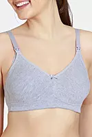 Zivame Maternity Double Layered Non Wired 3/4th Coverage Nursing Bra - ZI10TR