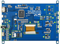 7inch Capacitive Touch Screen LCD (C), 1024×600, HDMI, IPS, Low Power