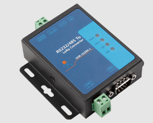 USR-LG206-H-P LoRa Modem Serial RS232 RS485 to LoRa Converter - Antenna/ Power Adapter / Serial Cable Included