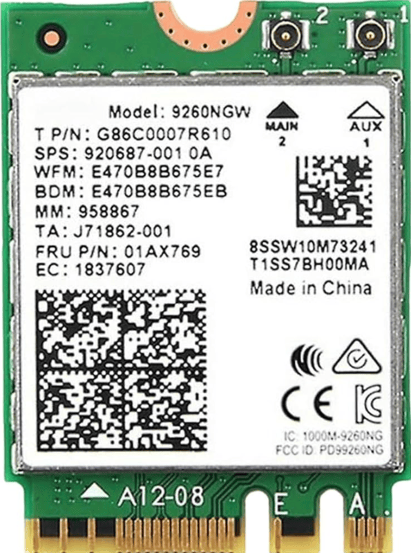 Intel M.2 AC 9260 WiFi Card only       (Model No.: 9260NGW )