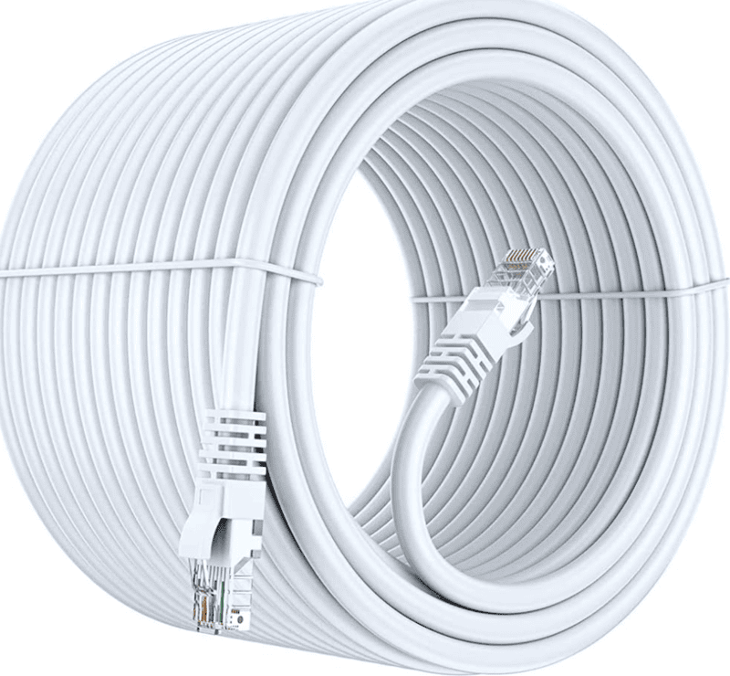 FEDUS 50 Meter Cat6 Ethernet Cable High Speed 550MHZ / 10 Gigabit Speed UTP LAN Cable, Network Cable Internet Cable RJ45 Cable LAN Wire, Patch Computer Cord Gigabit Category 6 Wires for Modem,Router